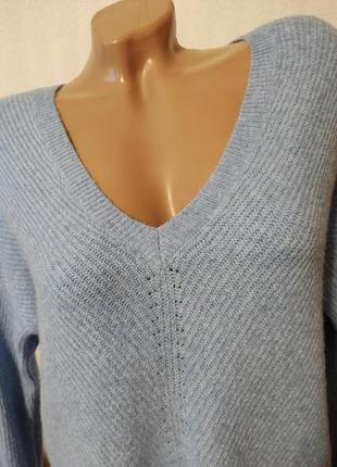 Шикарный теплый удлиненный мирер пуловер,туника,xl2 фото