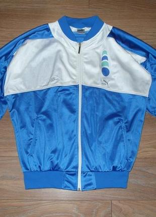 Кофта на блискавці puma tennis soft collar tracktop (vintage)1 фото