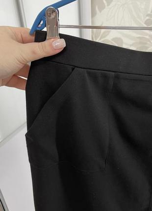 Черная юбка-карандаш с карманами, р. 186 фото