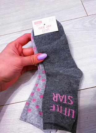 Бавовняні шкарпетки на дівчинку (в амсортименті) 6-8л (30-32р)