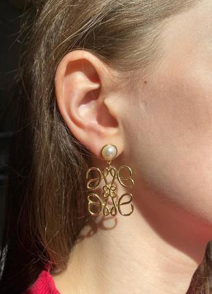 Брендовые серьги 3