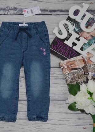 1-2 / 2-3 роки фірмові штани джинси джоггери дівчинці утеплені флісом на флісі sinsay5 фото