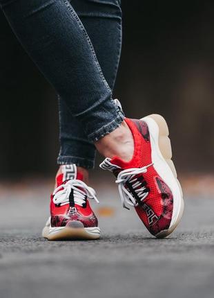 Стильні жіночі червоні кросівки cross chainer red3 фото