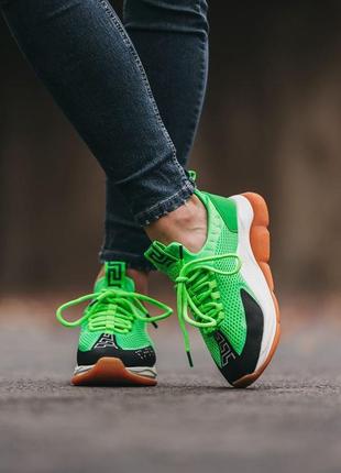 Стильні жіночі кросівки зеленого кольору cross chainer green5 фото
