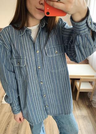 Джинсова рубашка сорочка  від levis , oversize, котонові рубашка .