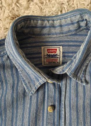 Джинсова рубашка сорочка  від levis , oversize, котонові рубашка .2 фото