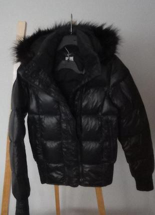 Куртка підліткова дитяча зимова пуховик nike оригінал чорна для дівчинки підлітка.3 фото