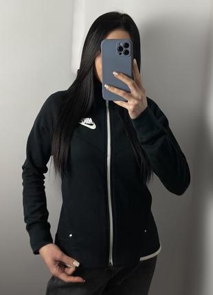 Зип худи nike tech fleece черная оригинал кофта толстовка найк тек флис10 фото