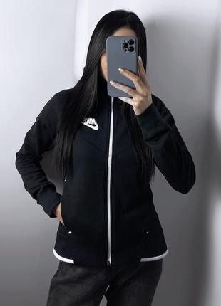 Зип худи nike tech fleece черная оригинал кофта толстовка найк тек флис