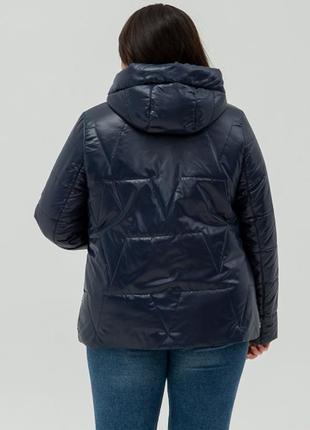 Качественная стеганая демисезонная куртка на силиконе4 фото