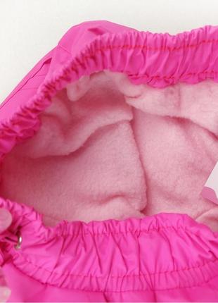 Демі штани з плащівки на флісі для дівчинки2 фото