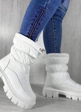 Жіночі зимові чоботи сапоги дутики1 фото