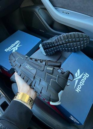 Кроссовки reebok zig kinetica edge black white 7