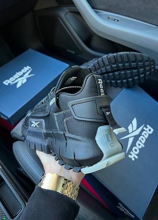 Кроссовки reebok zig kinetica edge black white 9