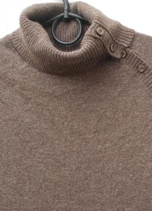 Мягенькое трикотажное  платье с горлом с коротким рукавом2 фото