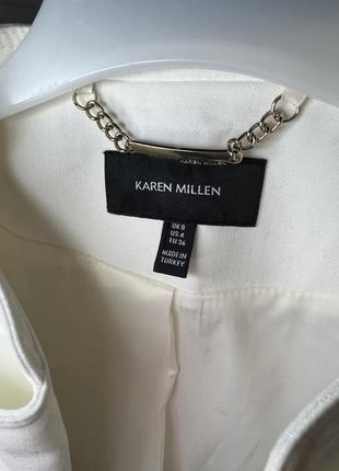 Брендовый двобортный блейзер, пиджак, жакет karen millen8 фото