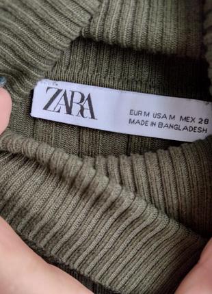 Укороченный гольф в рубчик от zara4 фото