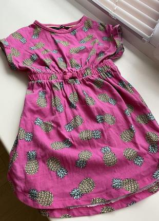 Дитяче плаття сарафан ананаси літня сукня на дівчинку2 фото