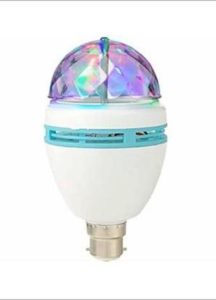 360 градусів обертова музика диско-світлодіодний дизайн лампи лампочка цоколь b22 дискошар куля1 фото