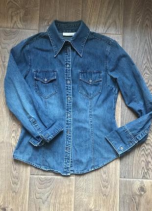 Сорочка джинсова