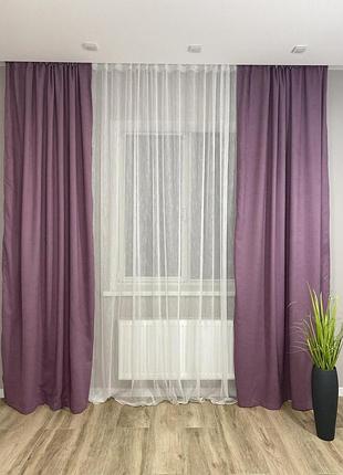 Штори мікровелюр запорошена троянда (тканина)