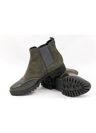 Стильні черевики - челсі geox respira з натуральної шкіри, замші р. 36; 37,5; 38,51 фото