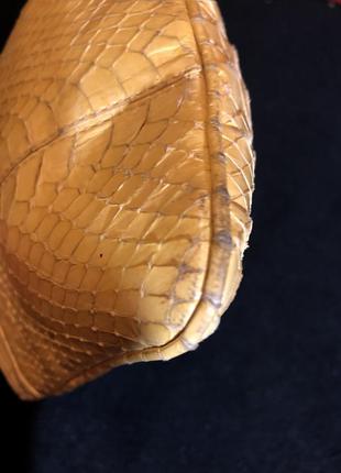 Сумка косметичка клатч натуральная змеиная кожа7 фото