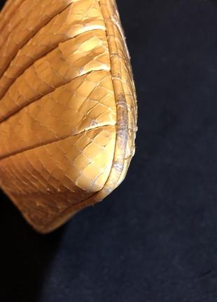 Сумка косметичка клатч натуральная змеиная кожа8 фото