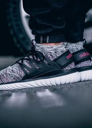 Adidas bb8409 tubular nova primeknit беговые кроссовки мужские