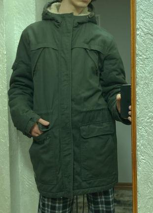 Зимова довга куртка3 фото