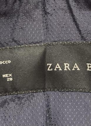 Трендовый пиджак zara basic в клетку гусиная лапка размер m9 фото