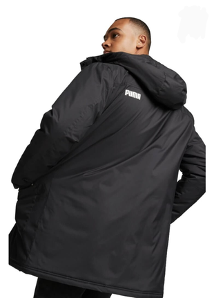 Куртка мужская puma padded parka черного цвета4 фото