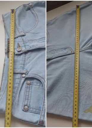 Голубые стрейчевые джинсы клёш  joyx collection9 фото