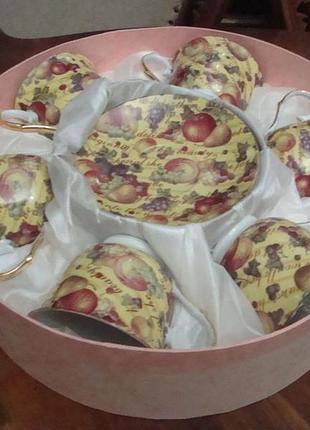 Новый чайный набор на 6 персон )