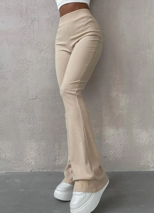 Женские брюки клеш рубчик 42-44, 44-46, 2 цвета razg6220-177све