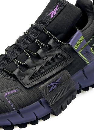 Мужские кроссовки reebok zig kinetica edge black purple2 фото