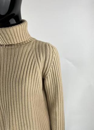 Шерстяной гольф свитерик в рубчик georges rech 100% merino wool премиум бренд франция4 фото