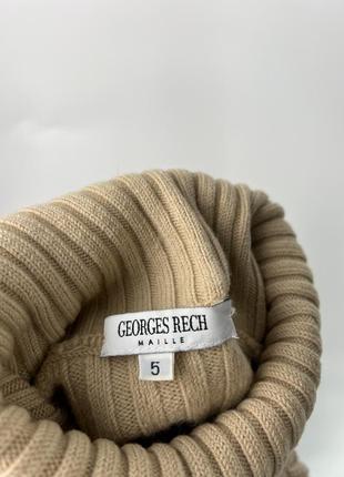 Шерстяной гольф свитерик в рубчик georges rech 100% merino wool премиум бренд франция5 фото