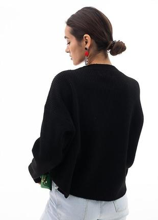 В`язаний жіночий пуловер oversize.🗜🧰🔰9 фото