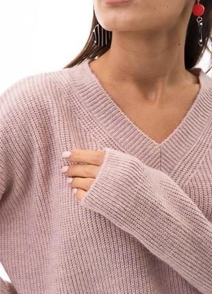 В`язаний жіночий пуловер oversize.🗜🧰🔰4 фото