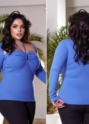 Блуза трикотаж рубчик