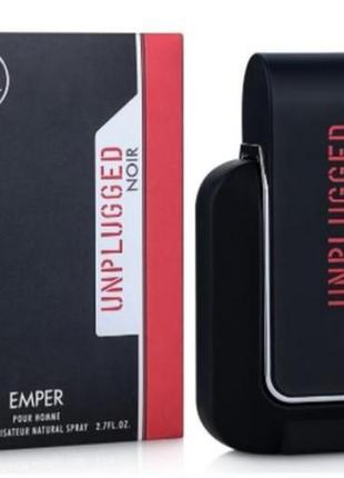 Unplugged noir emper 80 мл. туалетна вода чоловіча эмпер унплагед