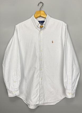 Polo ralph lauren сорочка в полоску з мульти лого