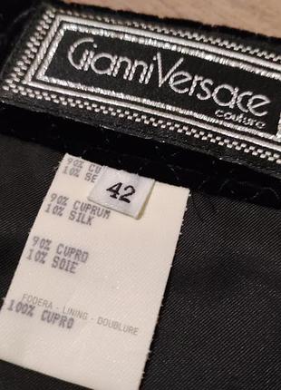 Gianni versace бархатная юбка миди 5