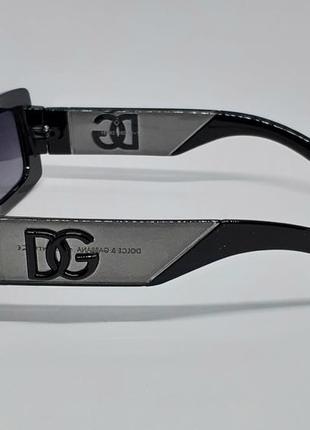 Женские брендовые в стиле dolce & gabbana солнцезащитные очки черные с серым3 фото