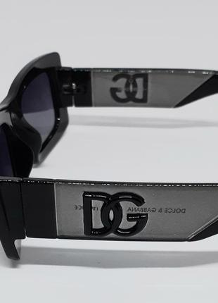 Женские брендовые в стиле dolce & gabbana солнцезащитные очки черные с серым4 фото