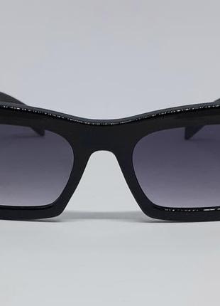 Женские брендовые в стиле dolce & gabbana солнцезащитные очки черные с серым2 фото