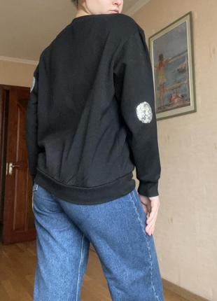 Чорний світшот жіночій 2