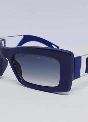 Жіночі брендові  сонцезахисні окуляри сині з градіентом