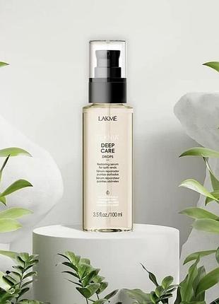 Восстанавливающая сыворотка для кончиков волос lakme teknia deep care drops 100 мл